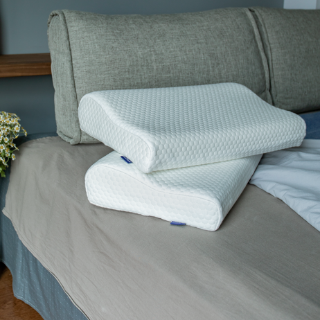 多尺寸人体工程学设计慢回弹波浪高低枕